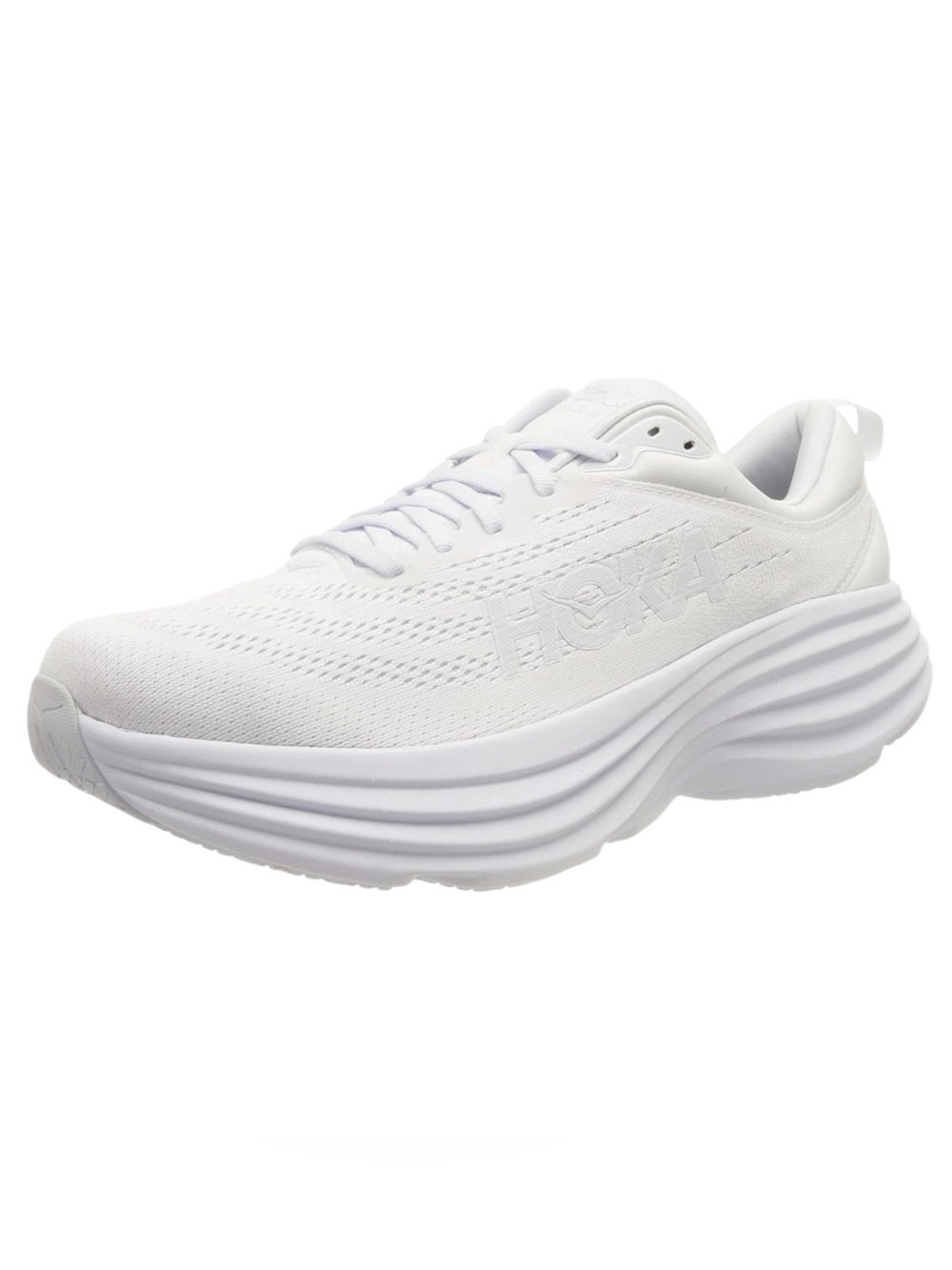 HOKA ONE ONE Bondi 8 Womens Shoes, White/White, 7👟🤍✨